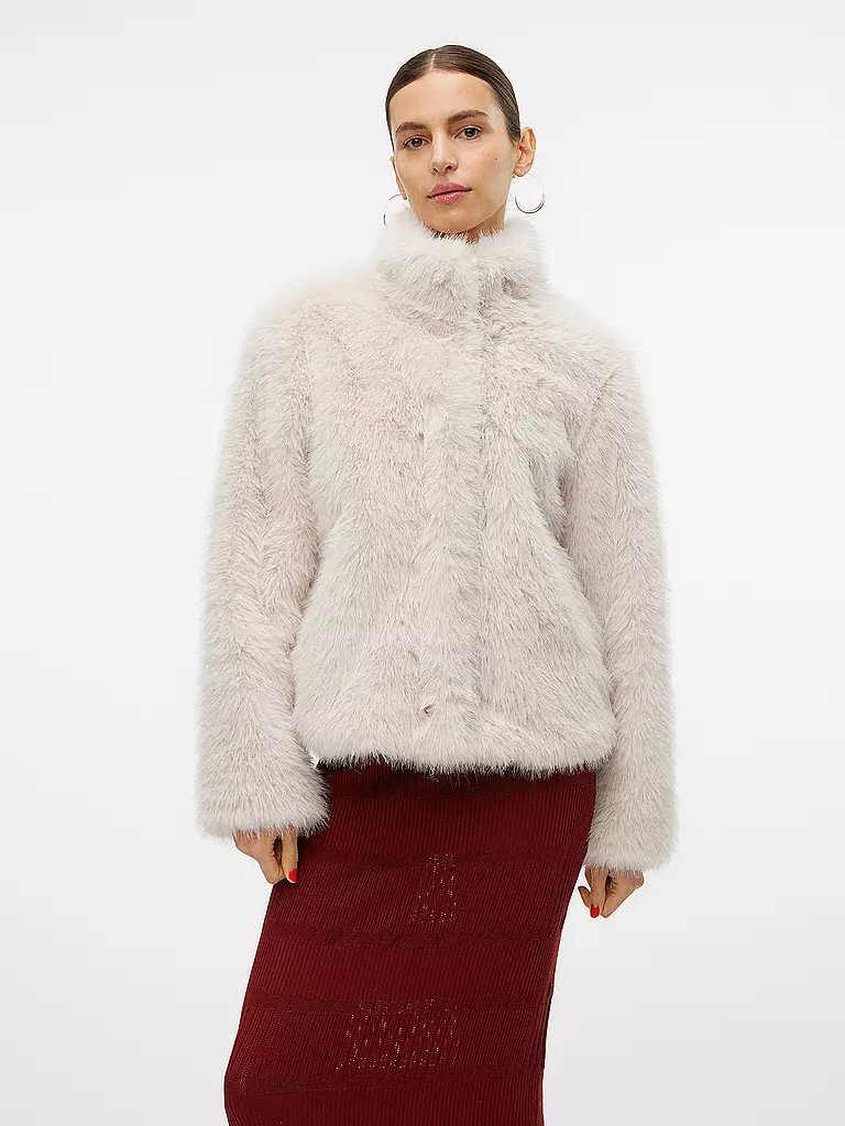 VERO MODA | Chaqueta de imitación de piel VMMONROE | Crema