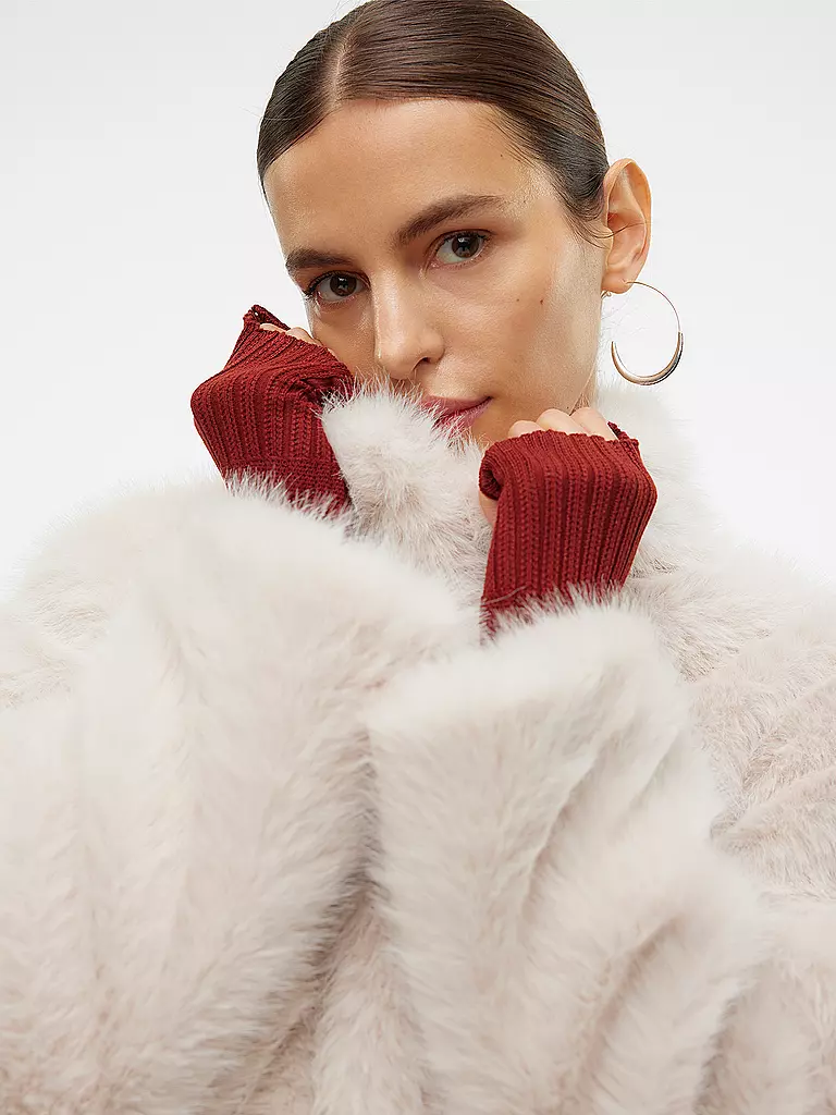 VERO MODA | Chaqueta de imitación de piel VMMONROE | Crema