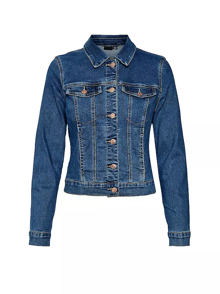 VERO MODA | Chaqueta vaquera Slim Fit VMLUNA | Azul