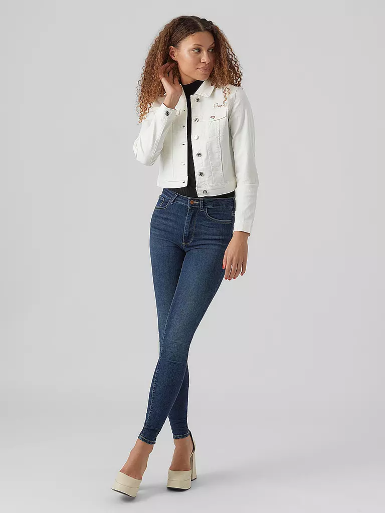 VERO MODA | Chaqueta vaquera Slim Fit VMLUNA | Blanco