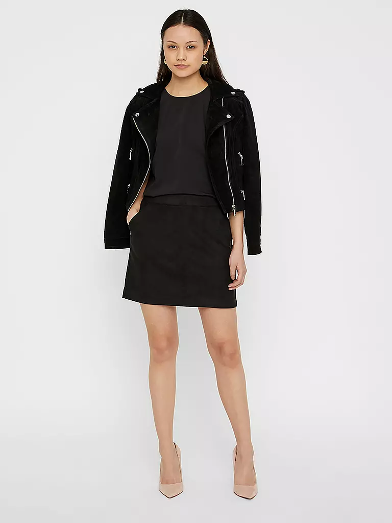 VERO MODA | Falda con aspecto de cuero "VMDONNADINA" | Negro