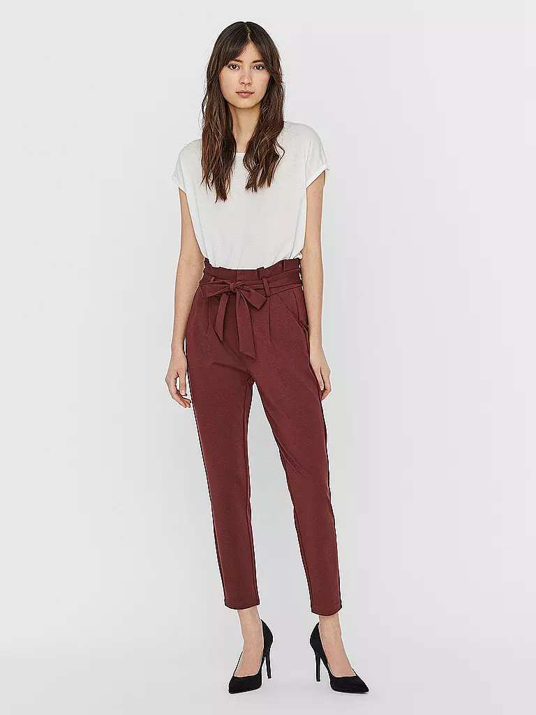 VERO MODA | Highwaist Hose Loose Fit VMEVA | Marrón