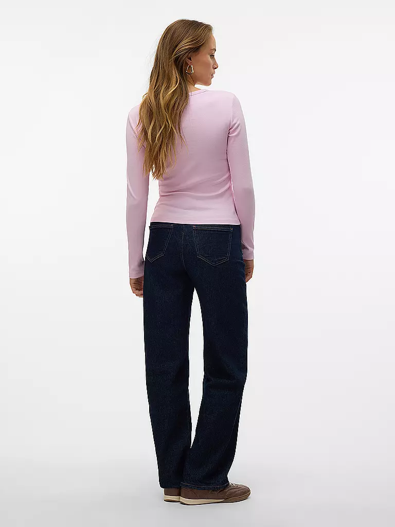 VERO MODA | Langarmshirt Slim Fit  VMCHLOE | Rosa