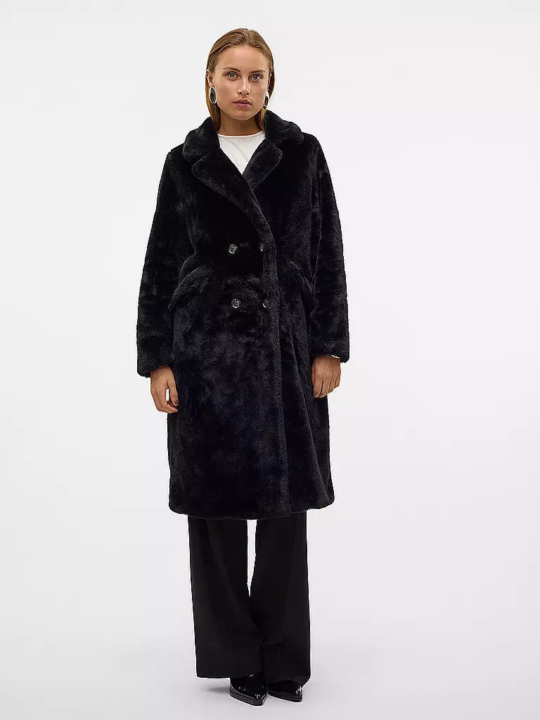 VERO MODA | Mantel in Felloptik VMSONJAELLY | Negro