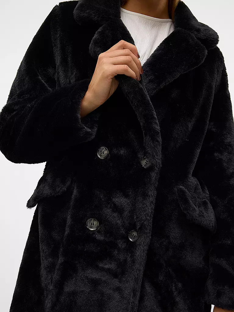 VERO MODA | Mantel in Felloptik VMSONJAELLY | Negro