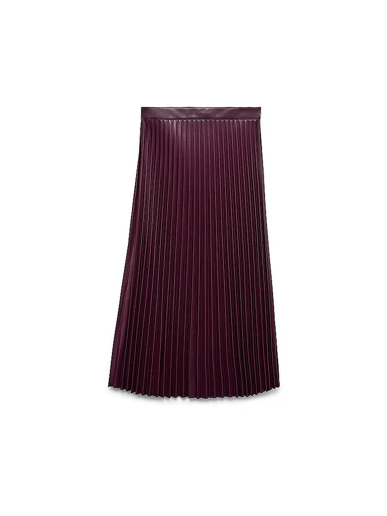 VERO MODA | Midi falda de efecto cuero VMBELLAHOLLY | Rojo oscuro