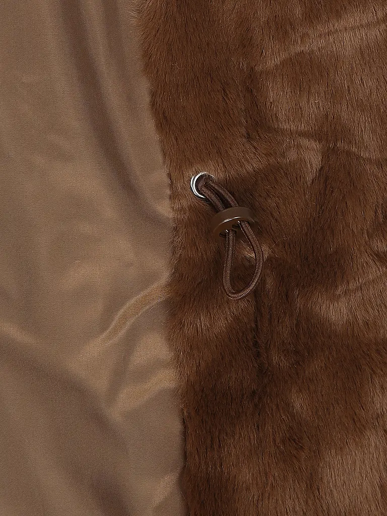 VERO MODA | Nombre del producto: Chaleco de piel sintética VMSONJAPOPPY | Marrón