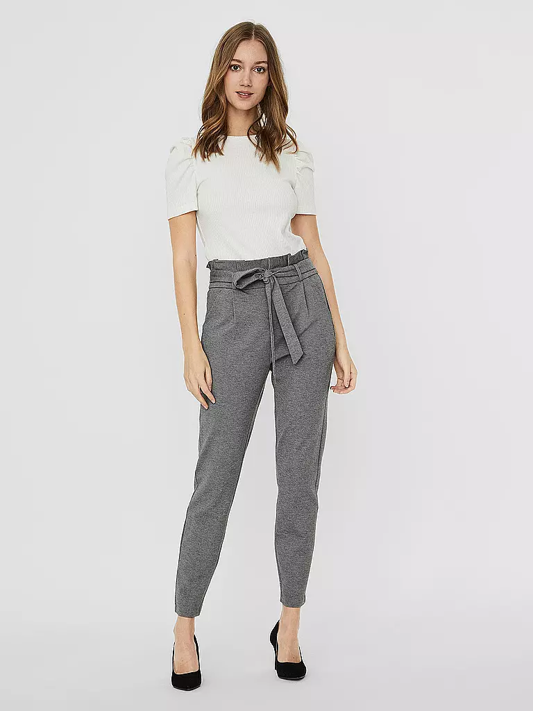 VERO MODA | Pantalón de cintura alta corte holgado VMEVA | Gris
