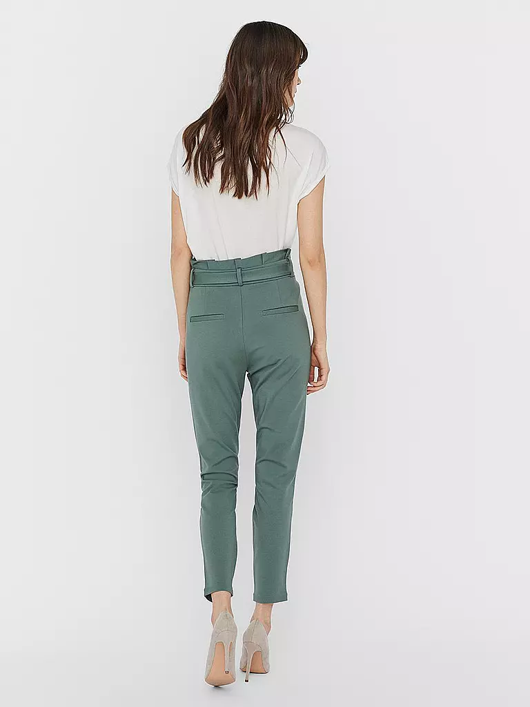 VERO MODA | Pantalón de talle alto corte holgado VMEVA | Verde