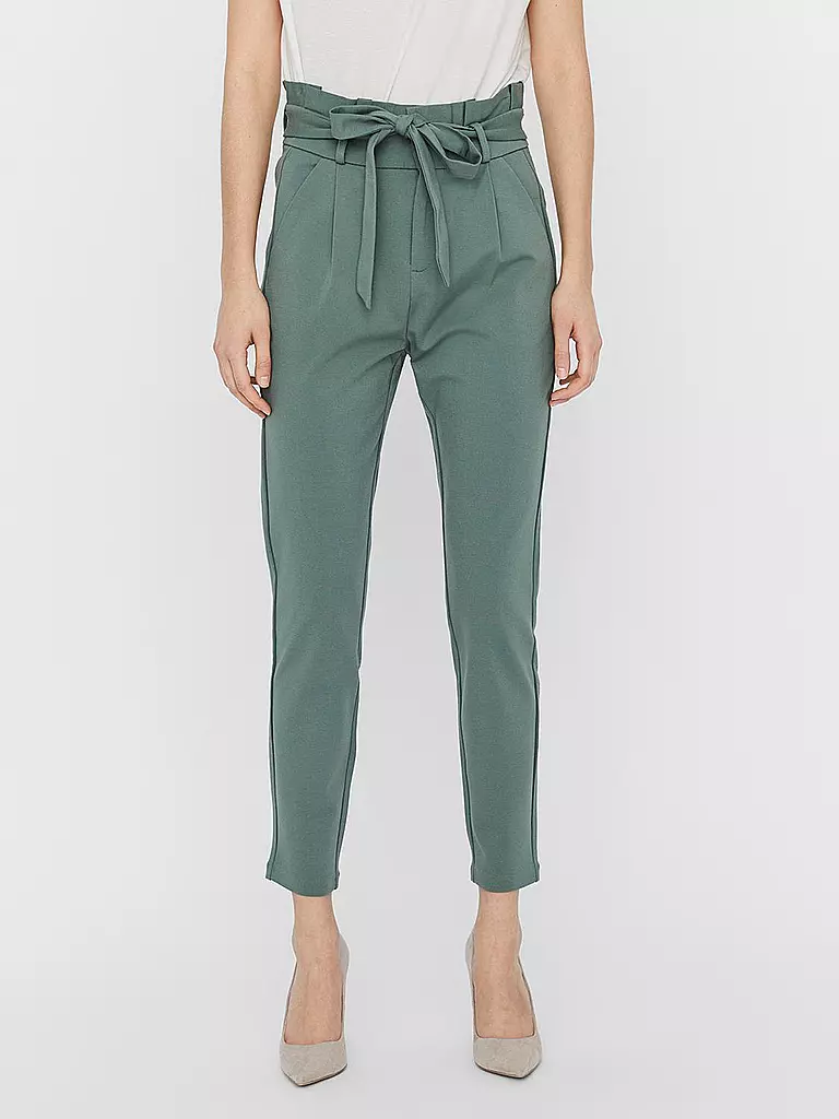 VERO MODA | Pantalón de talle alto corte holgado VMEVA | Verde
