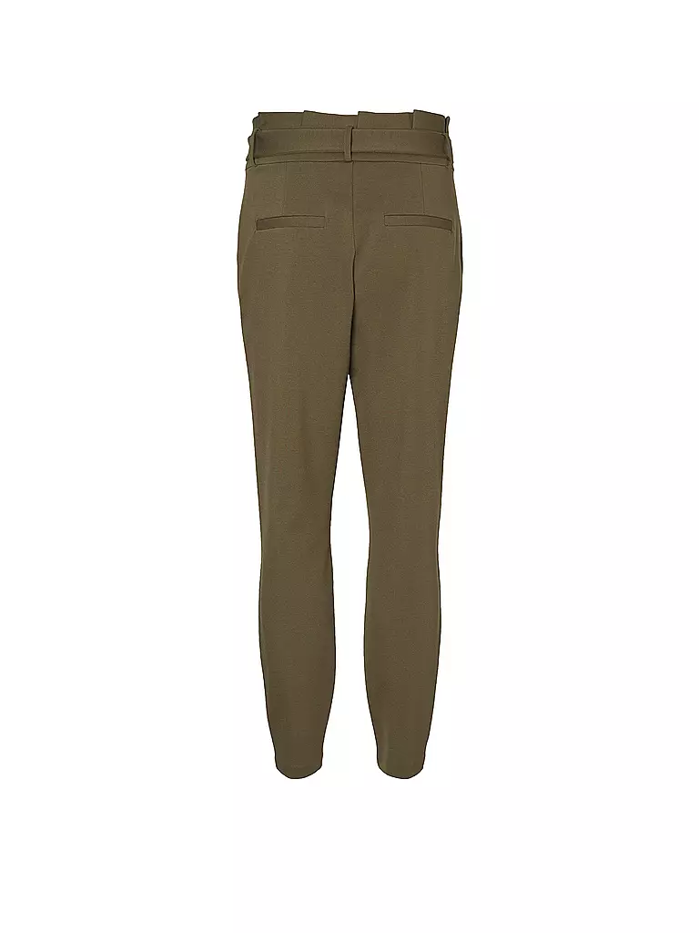 VERO MODA | Pantalón de talle alto y corte holgado "VMEVA" | Oliva