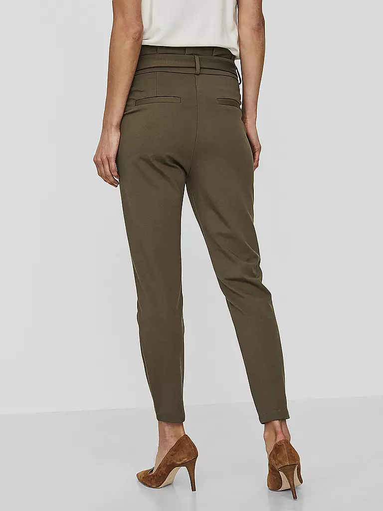 VERO MODA | Pantalón de talle alto y corte holgado "VMEVA" | Oliva