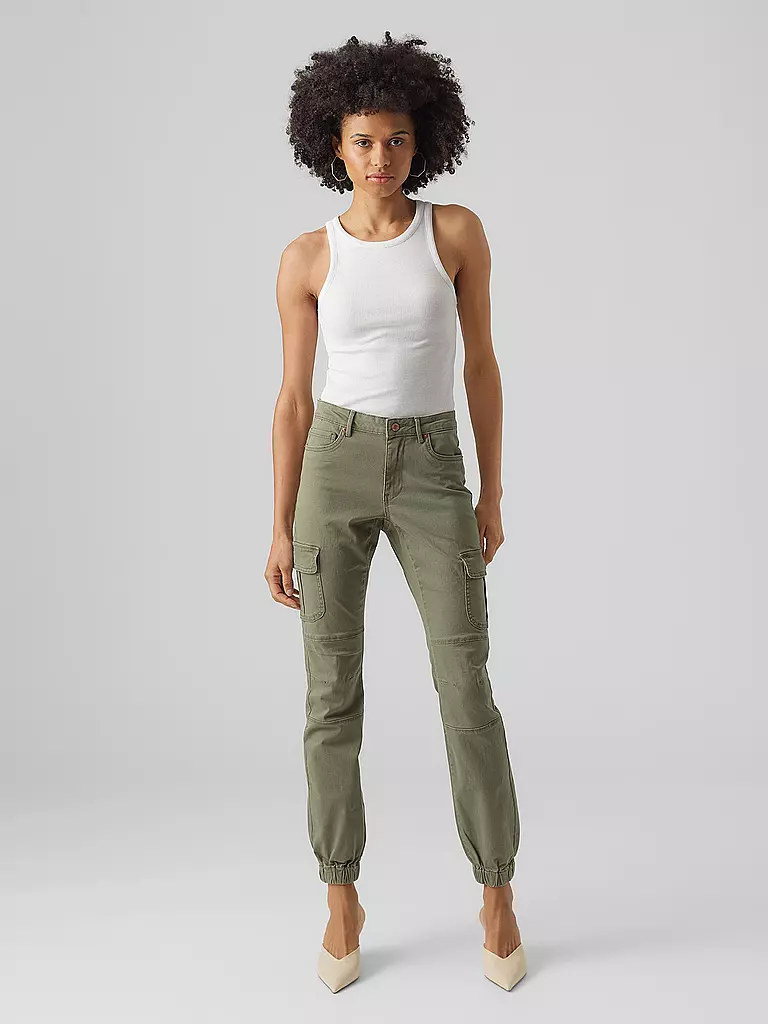 VERO MODA | Pantalones cargo VMIVY | Oliva