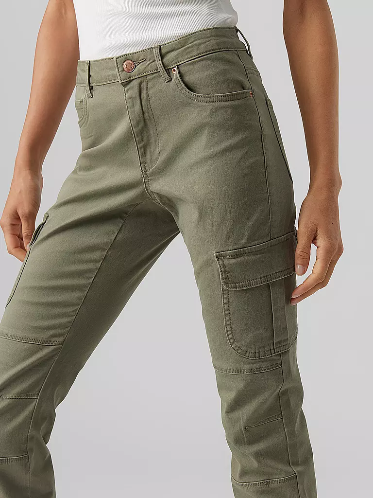 VERO MODA | Pantalones cargo VMIVY | Oliva