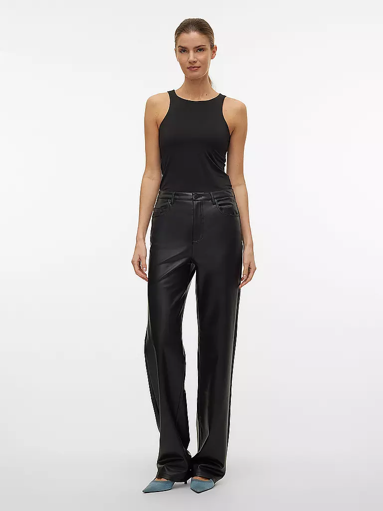 VERO MODA | Pantalones de efecto cuero VMTESSA | Negro