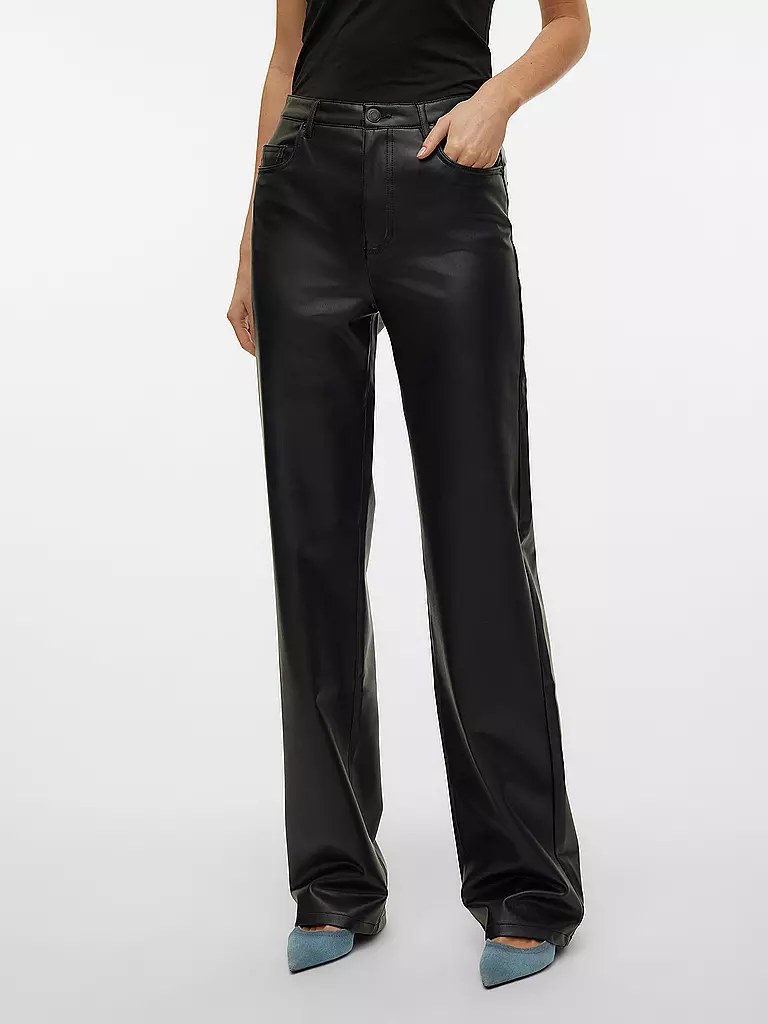 VERO MODA | Pantalones de efecto cuero VMTESSA | Negro