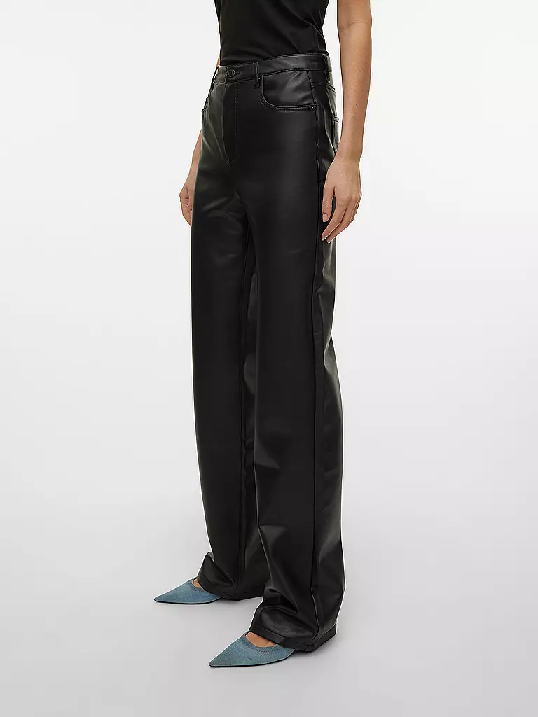 VERO MODA | Pantalones de efecto cuero VMTESSA | Negro