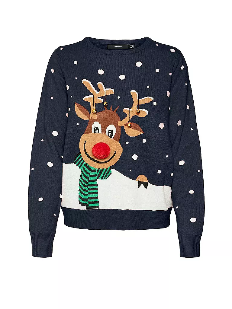 VERO MODA | Pullover  VMSNOWY DEER | Azul oscuro