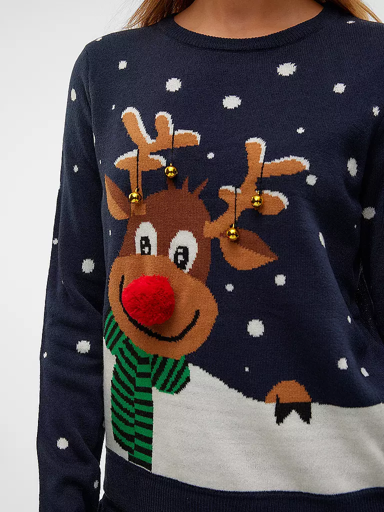 VERO MODA | Pullover  VMSNOWY DEER | Azul oscuro