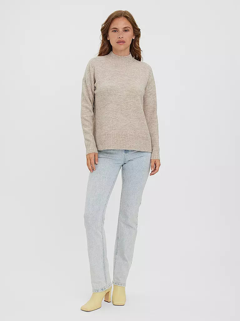 VERO MODA | Pullover Oversized Fit  VMLEFILE | Crema