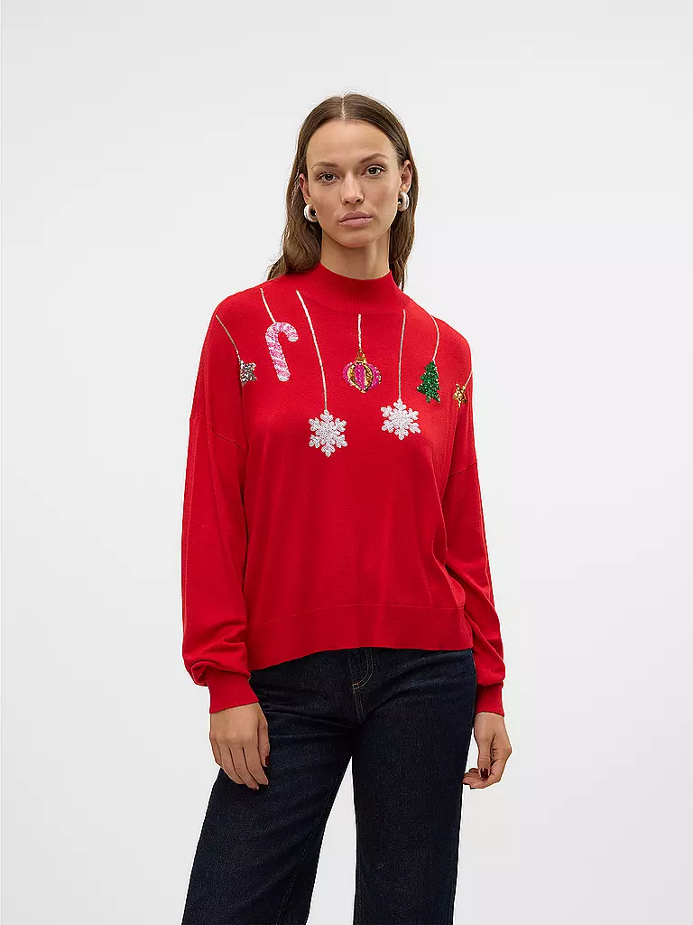 VERO MODA | Pullover VMNEWQUEENGUARD | Rojo