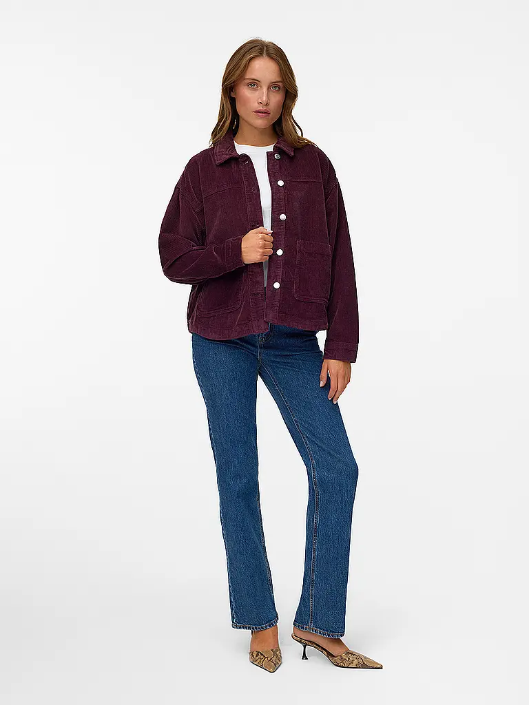 VERO MODA | Sobrecamisa VMJAMIE | Rojo oscuro