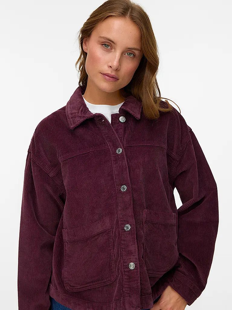 VERO MODA | Sobrecamisa VMJAMIE | Rojo oscuro