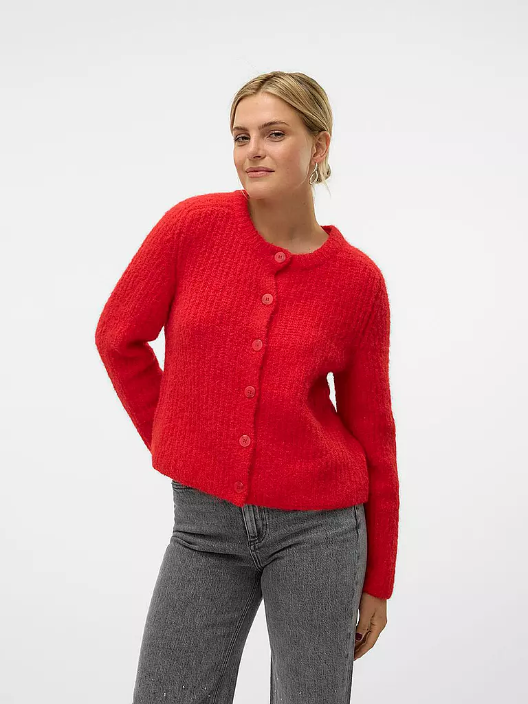 VERO MODA | Strickjacke  VMAWSOME | Rojo