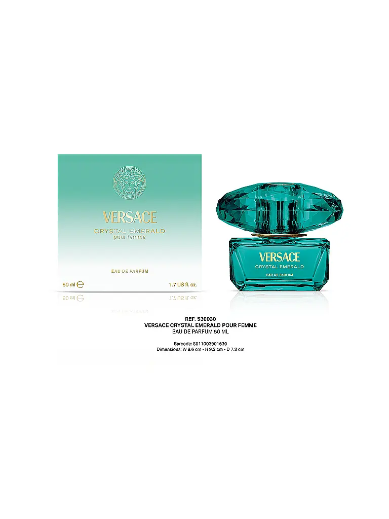 VERSACE | Crystal Emerald Eau de Parfum 50ml | Sin color
