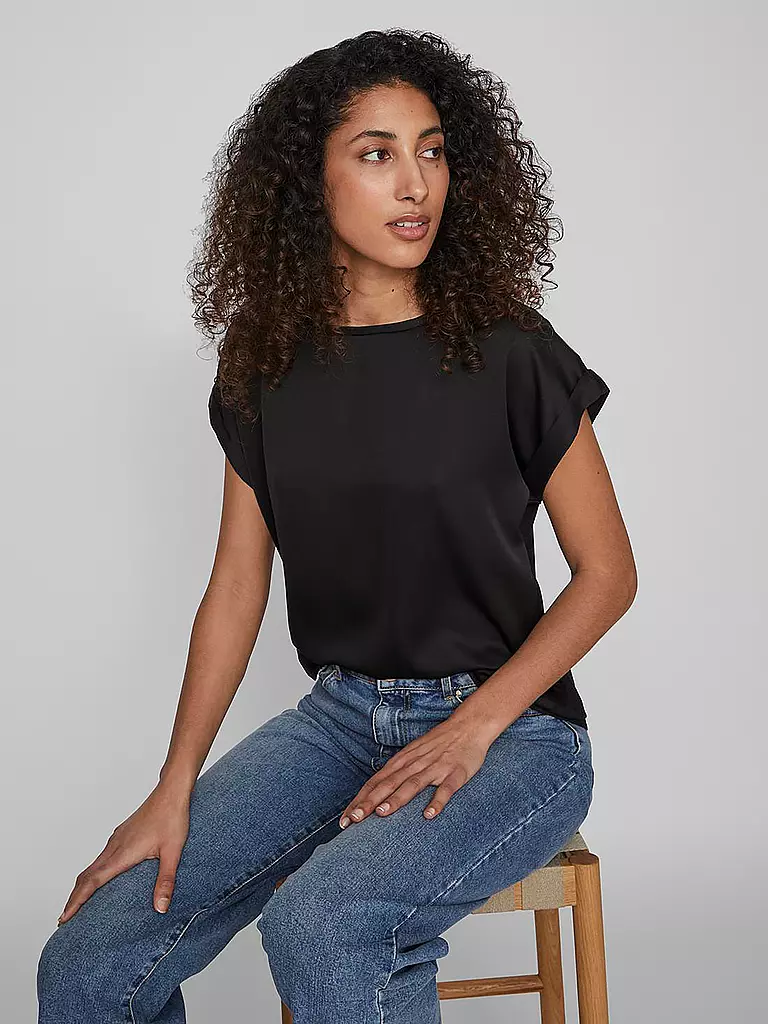 VILA | Blusenshirt VIELLETTE | schwarz