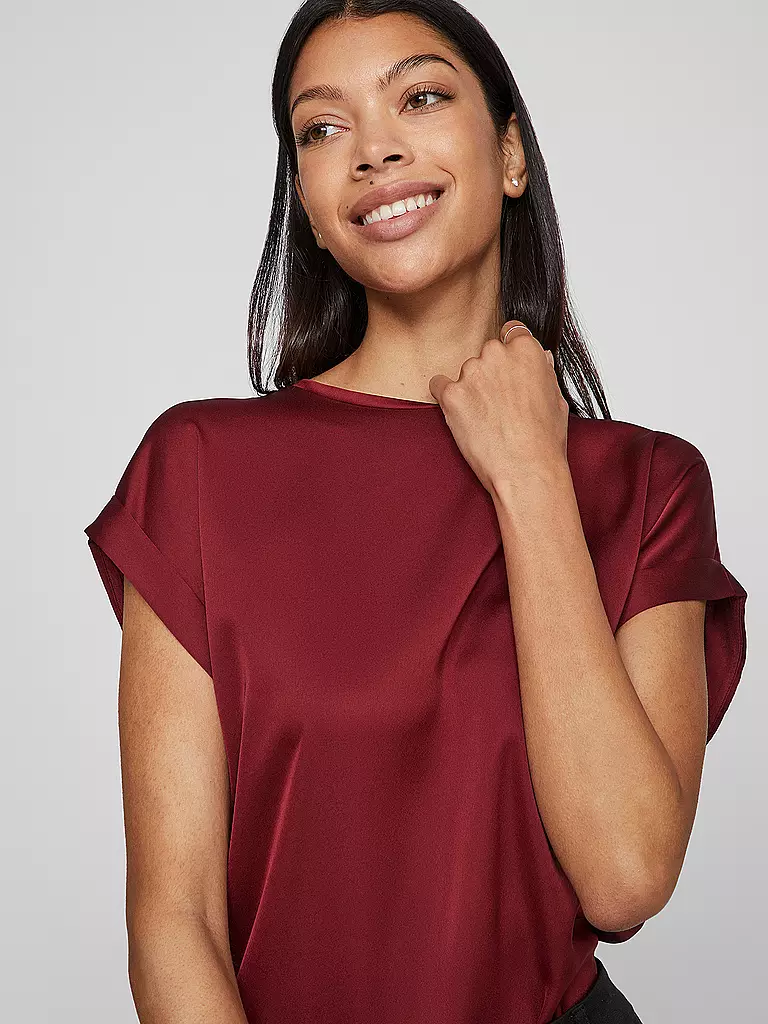 VILA | Blusenshirt VIELLETTE | dunkelrot