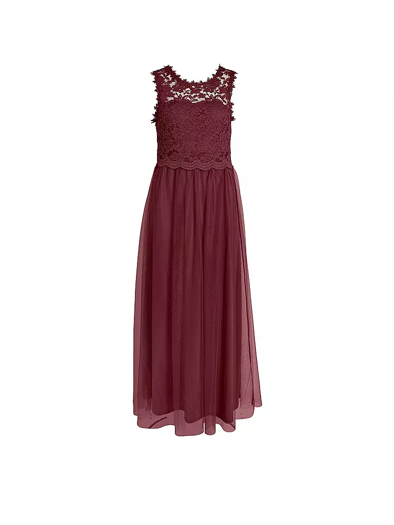 VILA | Maxi vestido VILYNNEA | Rojo oscuro