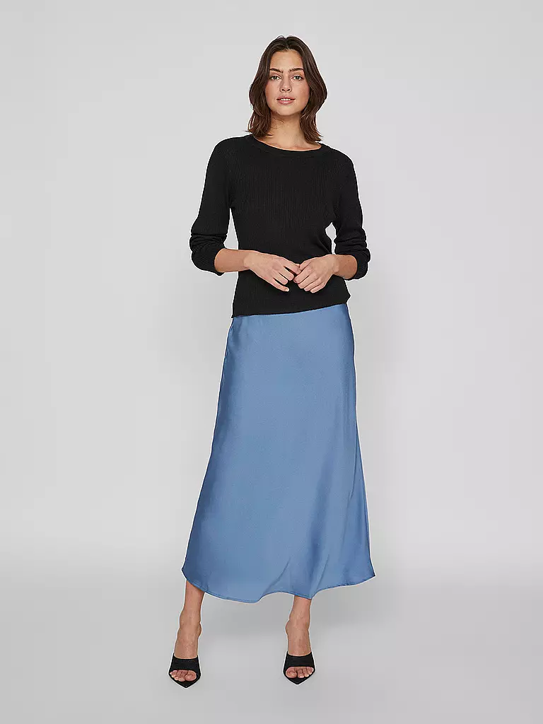 VILA | Midi falda VIELLETTE | blau