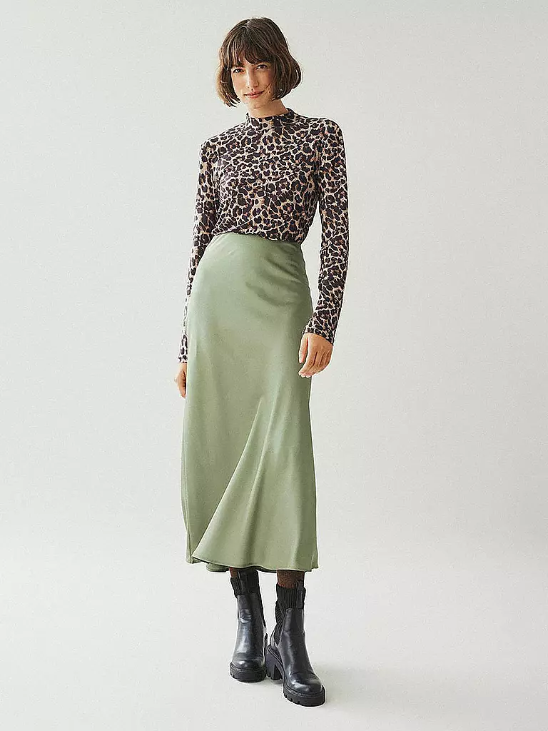 VILA | Midi falda VIELLETTE | olive