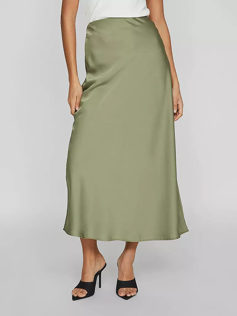VILA | Midi falda VIELLETTE | olive