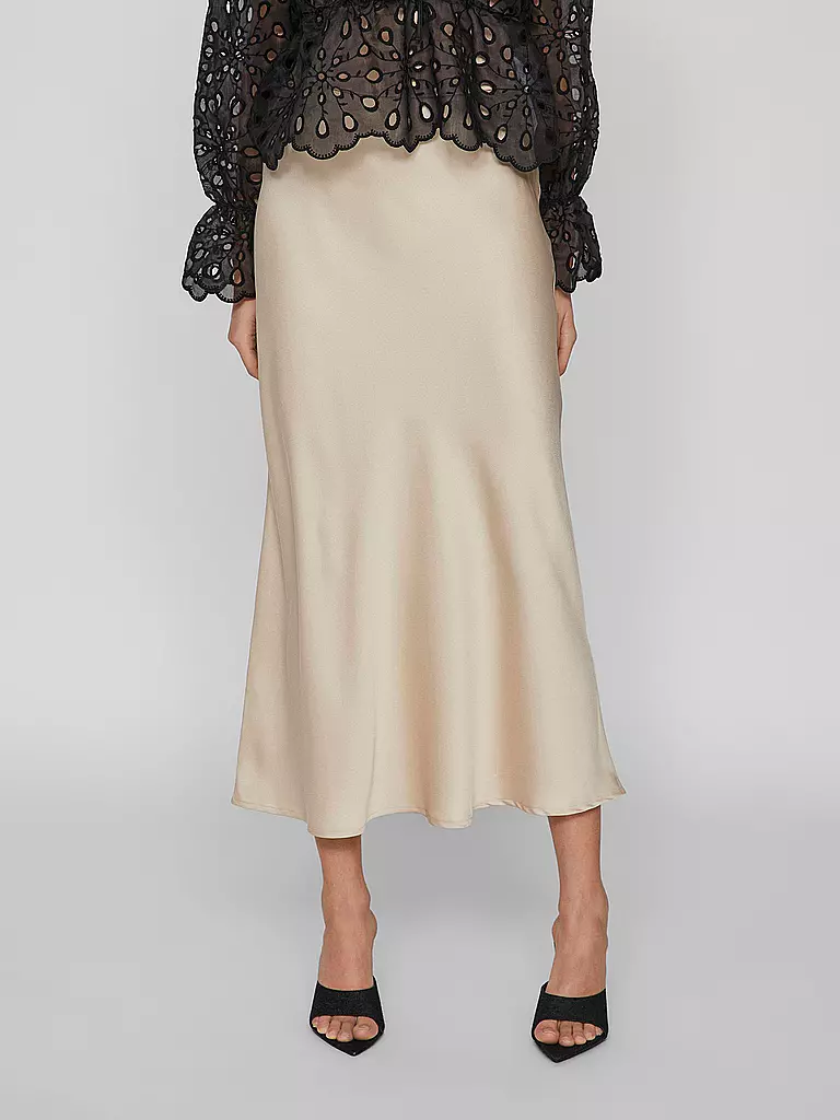 VILA | Midi falda VIELLETTE | beige
