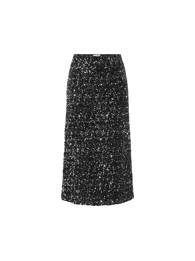 VILA | Midi falda | Negro