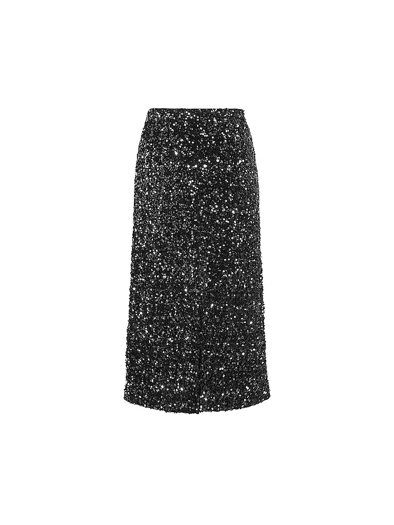 VILA | Midi falda | Negro