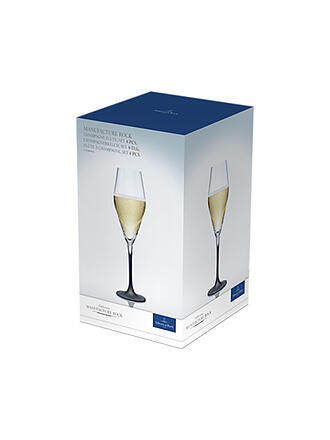 VILLEROY & BOCH | Juego de 4 copas de champán Manufacture Rock 260 ml