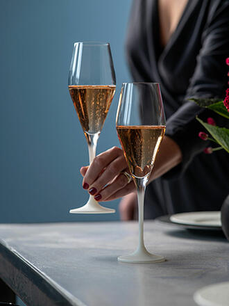 VILLEROY & BOCH | Juego de 4 copas de champán MANUFACTURE ROCK BLANC GLAS