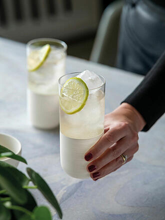 VILLEROY & BOCH | Juego de 4 vasos de tubo MANUFACTURE ROCK BLANC GLAS