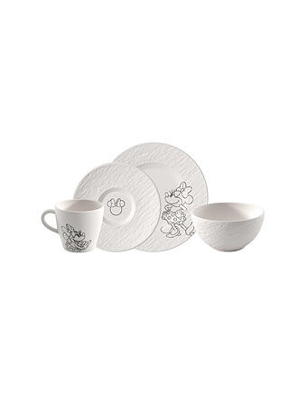 VILLEROY & BOCH | Set de desayuno de 4 piezas MANUFACTURE-MICKEY MOUSE Blanco