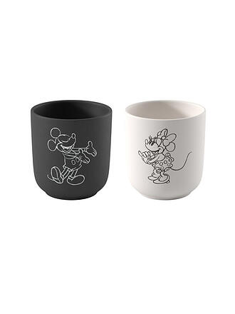VILLEROY & BOCH | Set de tazas de café de 2 piezas MANUFACTURE-MICKEY MOUSE Negro/Blanco