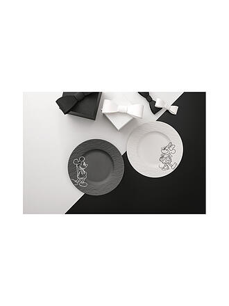 VILLEROY & BOCH | Juego de 2 platos de desayuno/postre de 21,7 cm MANUFACTURE -MICKEY MOUSE Blanco/Negro