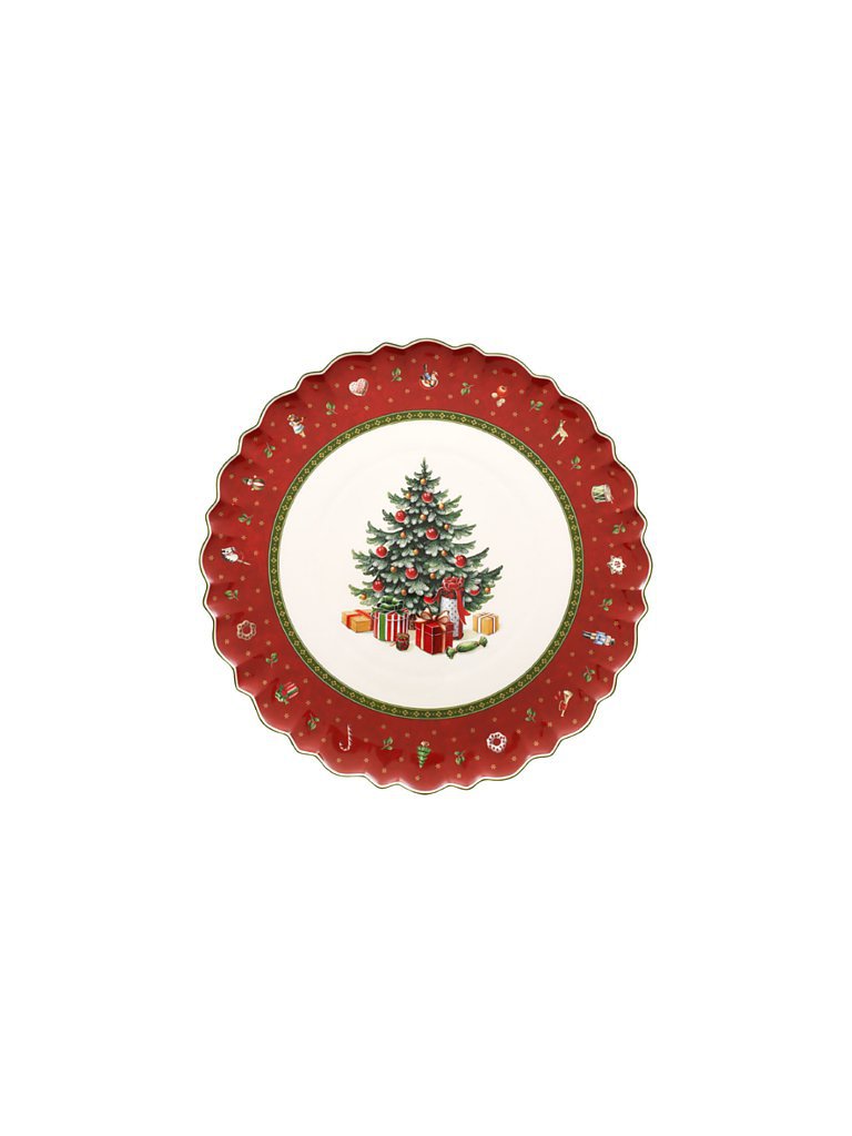 Villeroy & Boch Toy's Delight Kuchenplatte rund 33cm rojo oscuro