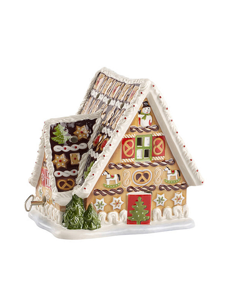 Villeroy & Boch Casa de pan de jengibre con caja de música 16x13x16cm Toy's Delight multicolor