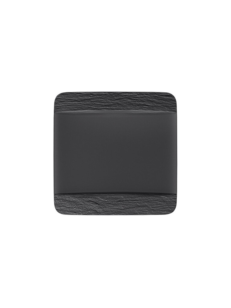 Plato llano cuadrado Manufacture Rock 28x28cm negro