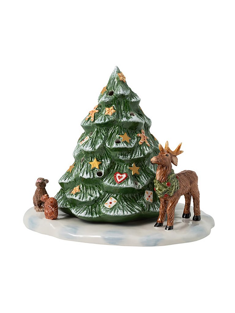Villeroy & Boch Christmas Toys - Árbol de Navidad con animales del bosque 23x17cm multicolor