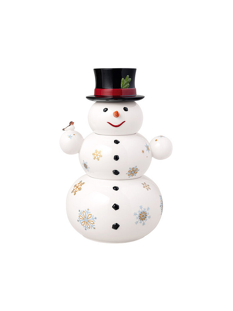 Villeroy & Boch Dosis navideña de 31 cm MUÑECO DE NIEVE multicolor