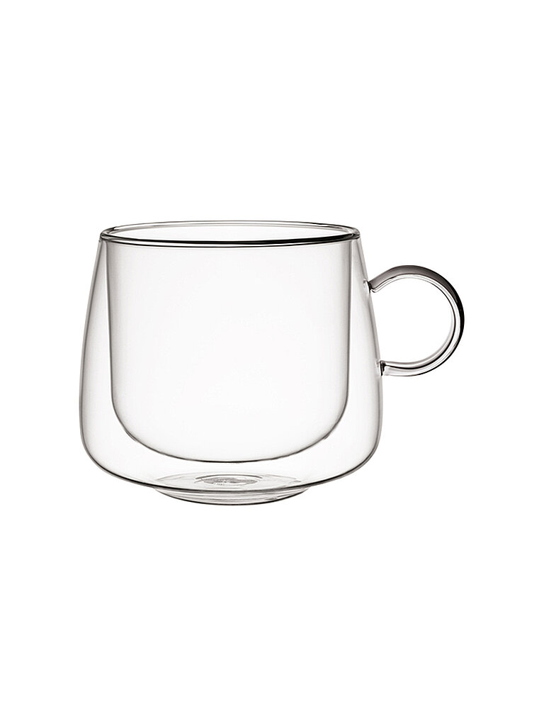 Set de vasos para capuchino de 2 piezas ARTESANO H&C transparente